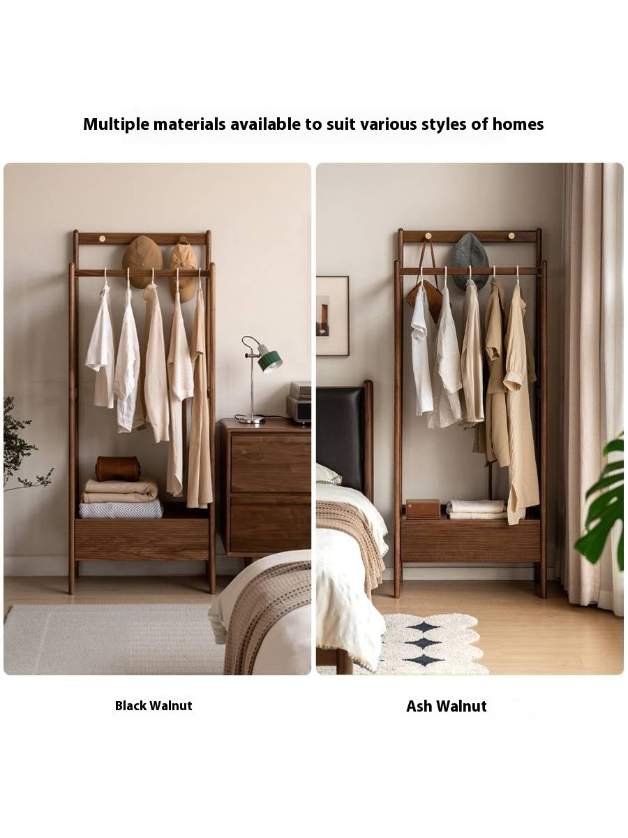 Ash Solid Wood Modern Style Hanger With Storage
