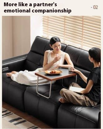 Solid Rubberwood Bauhaus Rock Slab Bay Window Table