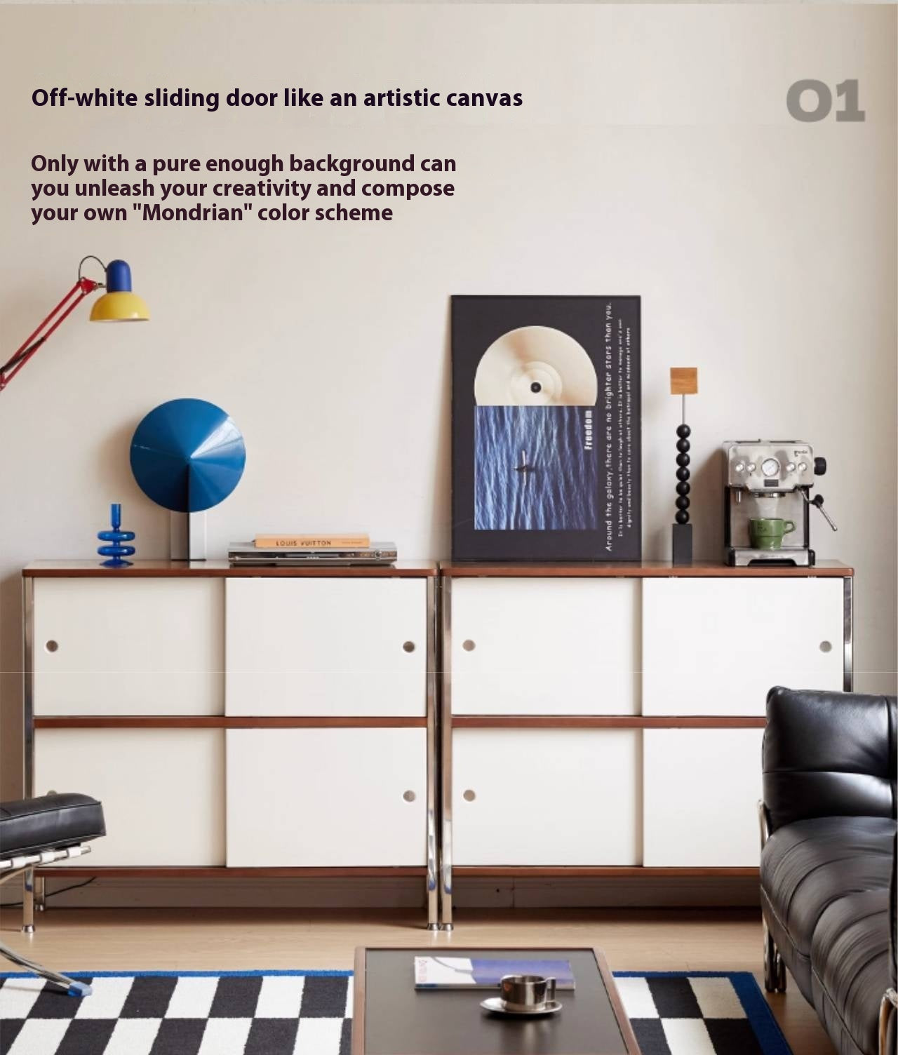 Poplar Solid Wood Bauhaus Style Bookcases Combination