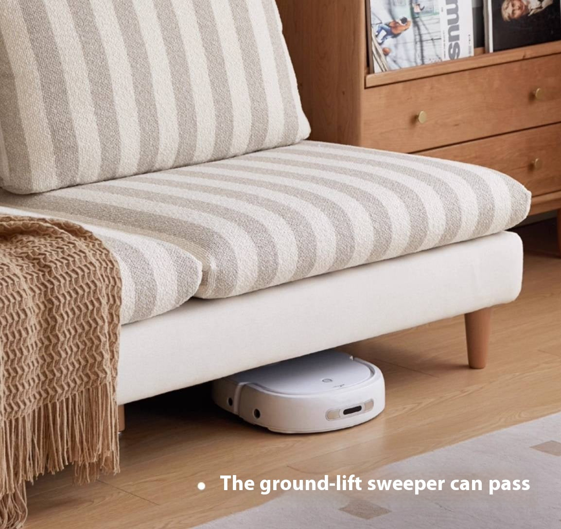 Beech, Fabric Cotton And Linen Sofa