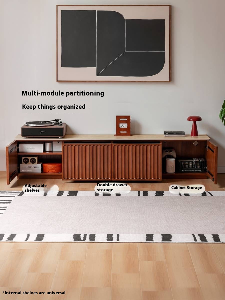 Poplar Solid Wood Antique Style TV Stand