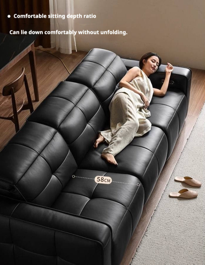 Leather Modern Style Electric Sofa