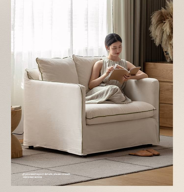 Fabric Wabi Sabi Style Washable Armchair