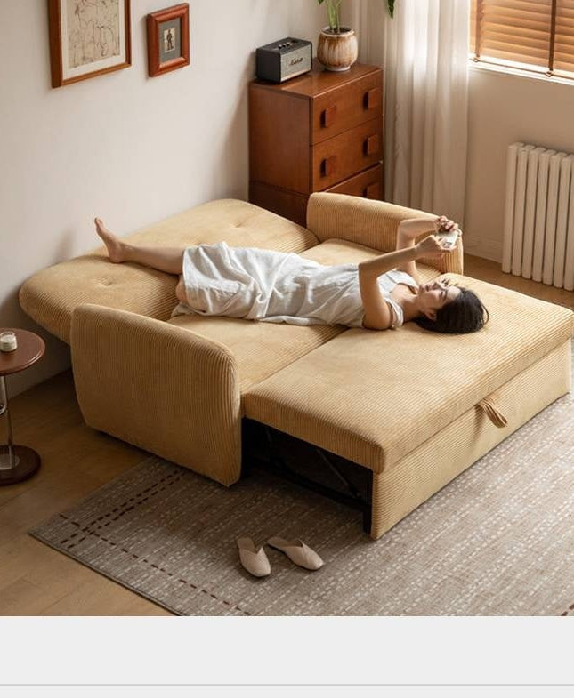 Fabric Retractable Modern Sofa Bed