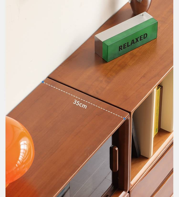 Poplar Solid Wood Ancient Style TV Stand Combination.