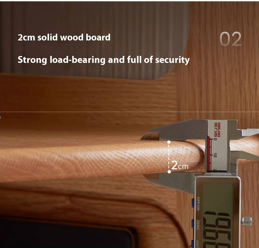 Oak, Ash Solid Wood Corner Bookshelf