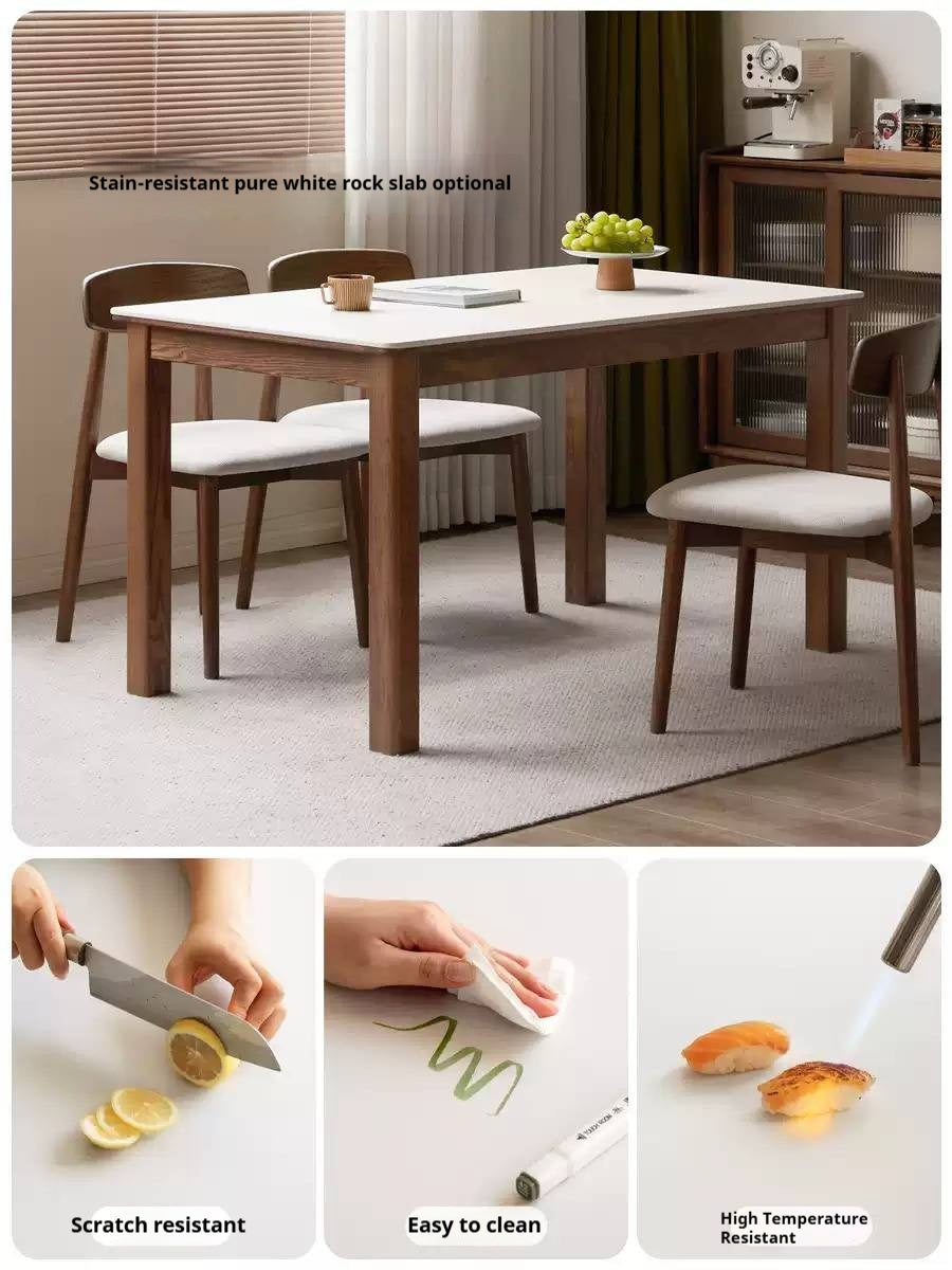 Oak Solid Wood Modern Dining  Table