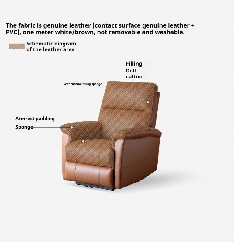 Leather Functional Recliner Electric Sofa