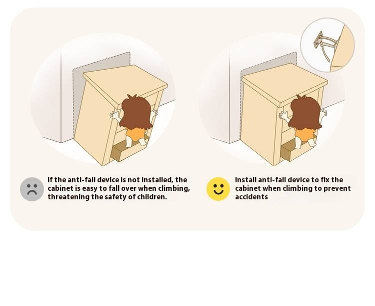 Poplar Solid Wood Montessori Kids Kitchen Cabinet