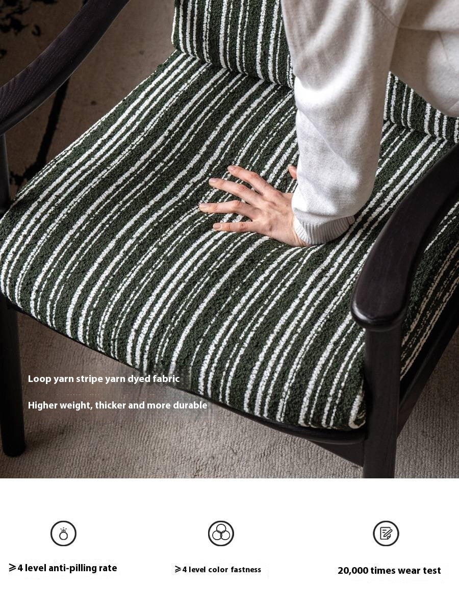 Ash Solid Wood French Retro Armchair