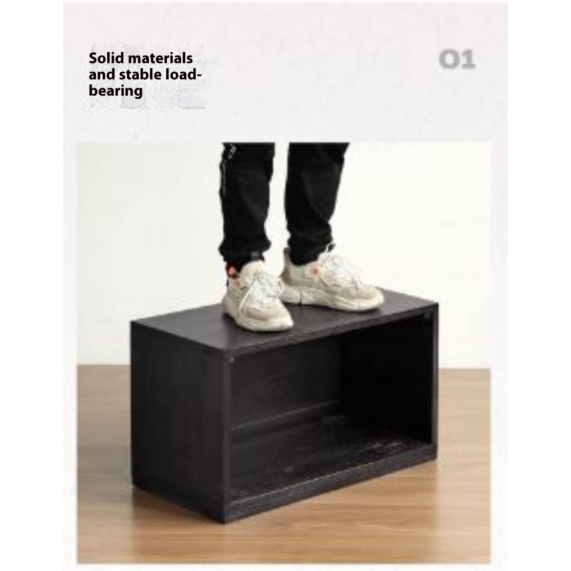 Oak Solid Wood TV Stand Combination Bookcase