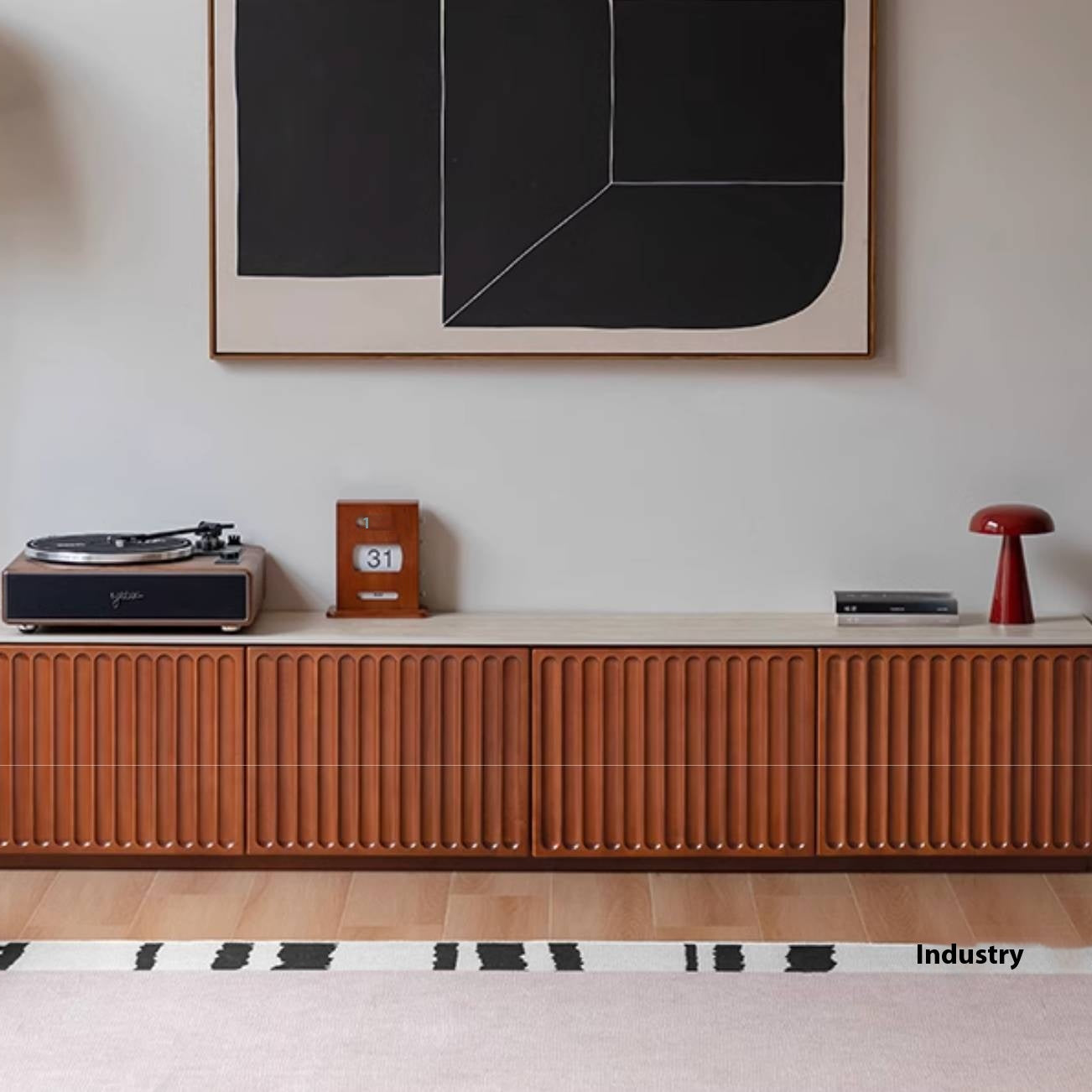 Poplar Solid Wood Antique Style TV Stand