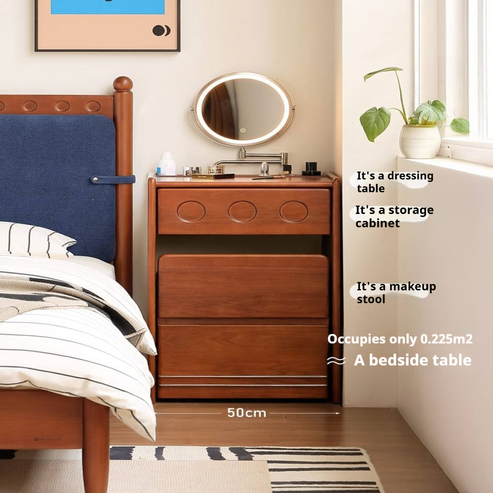 Poplar Solid Wood Classic Vintage Makeup Table