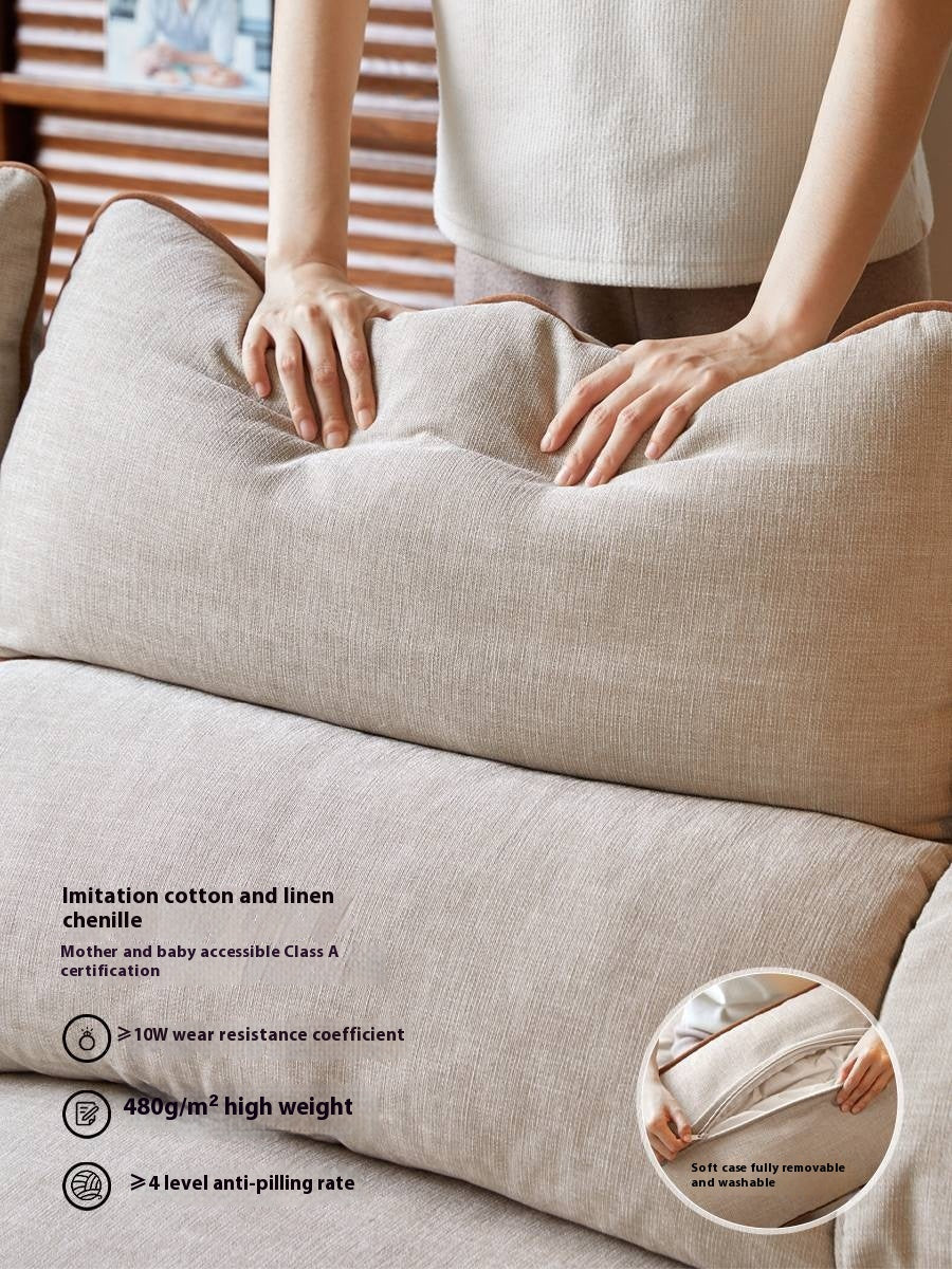 Pine Modern Style High Back Sofa