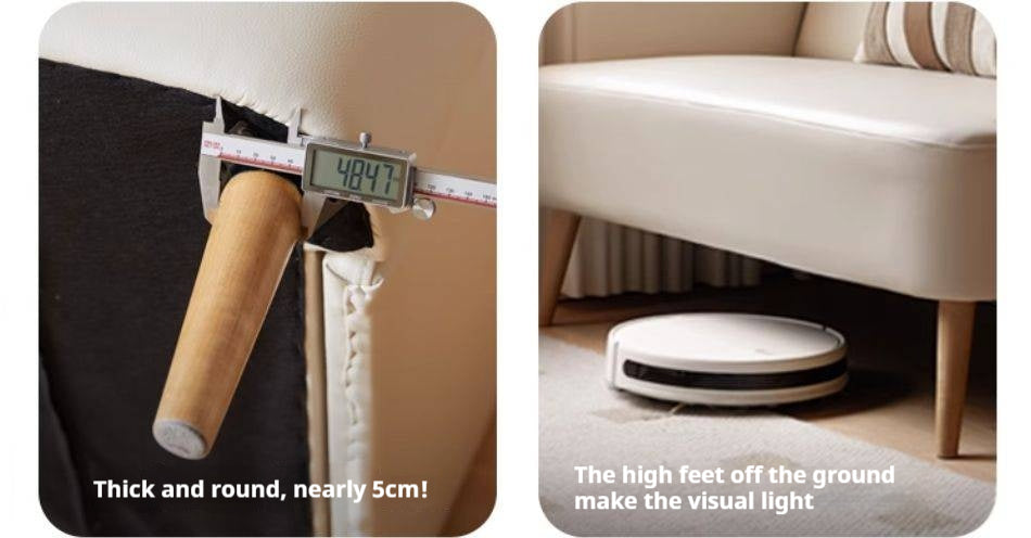 Beech Solid Wood Technology Cloth Sofa